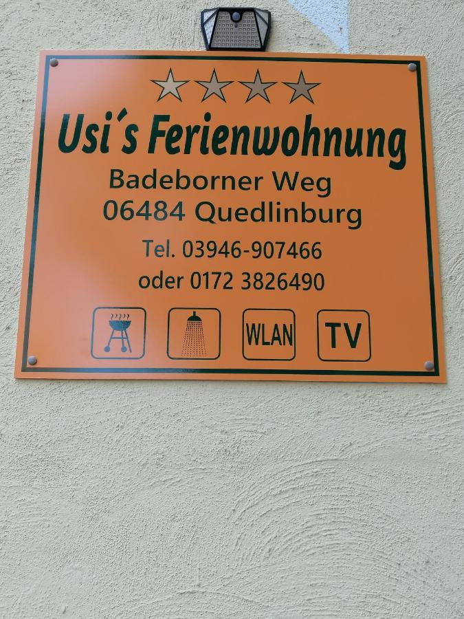 Usis_Ferienwohnung Im Harz Quedlinburg Eksteriør bilde